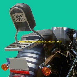 SCHIENALINO CON PORTAPACCHI CROMO SOFTAIL FL 00-06