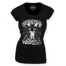 QUEEN KEROSIN WILD & FREE LONGSHIRT